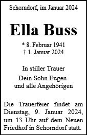 Erinnerungsbild für Ella Buss 