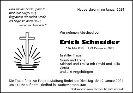 Erinnerungsbild für Erich Schneider