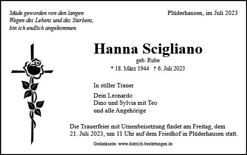 Erinnerungsbild für Hanna Scigliano