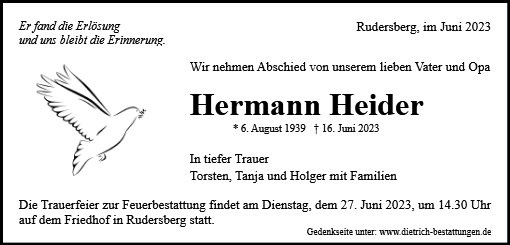 Erinnerungsbild für Hermann Heider