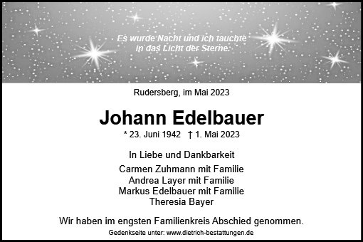 Erinnerungsbild für Johann Edelbauer