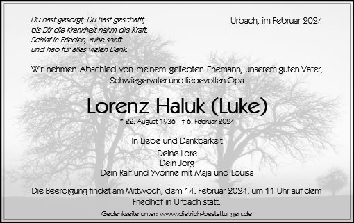 Erinnerungsbild für Lorenz Haluk