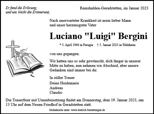 Erinnerungsbild für Luciano Bergini