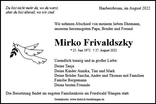 Erinnerungsbild für Mirko Frivaldszky